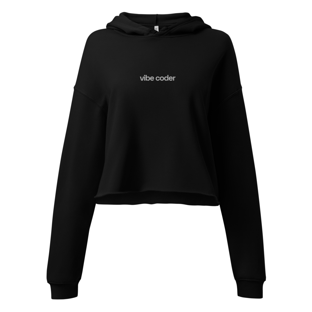 Vibe Coder Women's Crop Hoodie