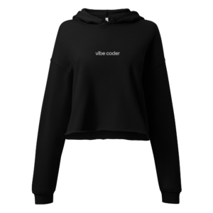 Vibe Coder Women's Crop Hoodie